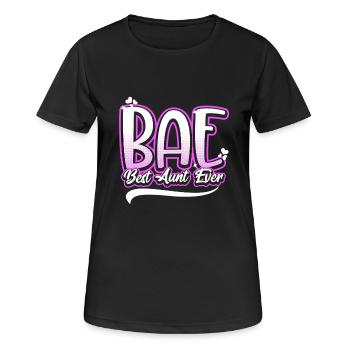 Best aunt of all time - gift for aunt - Women's Breathable T-Shirt - black - Front - AI Model Female 172 light (172cm)
