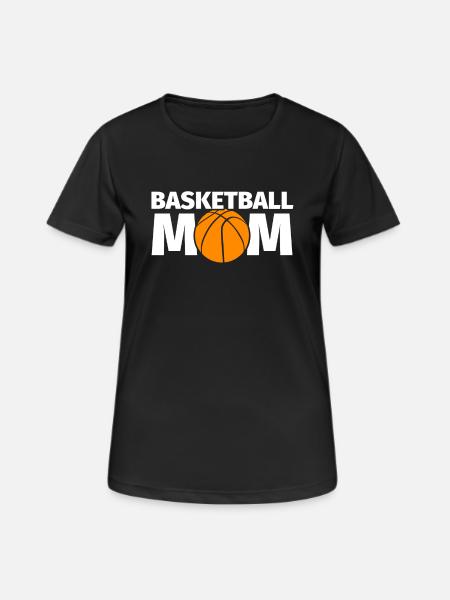 Basketball Mom - Women's Breathable T-Shirt - black