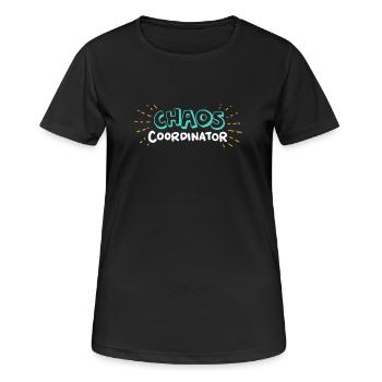 Coordinateur CHAOS - T-shirt respirant Femme - noir - Devant - AI Model Female 172 light (172cm)