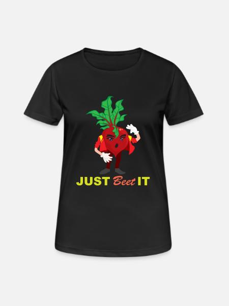 Vegetable Funny Beetroot Trend Funny Gift - Women's Breathable T-Shirt - black