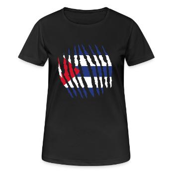Griffe griffe origine indigène Cuba png - T-shirt respirant Femme - noir - Devant - AI Model Female 172 light (172cm)