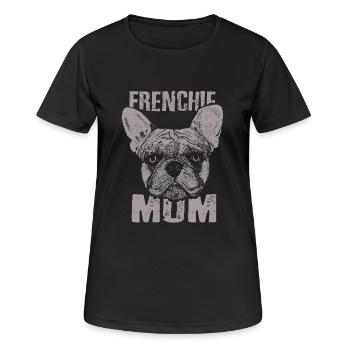 Frenchie Mom Dog Lover Gft - Women's Breathable T-Shirt - black - Front - AI Model Female 172 light (172cm)