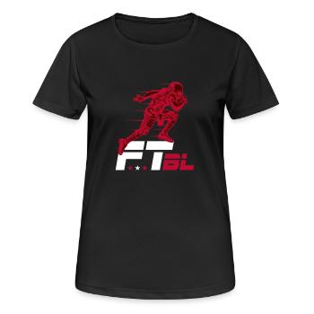 Football américain Touchdown anniversaire cadeau - T-shirt respirant Femme - noir - Devant - AI Model Female 172 light (172cm)