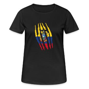 Claw Klaue Risse Herkunft Ecuador png - Frauen T-Shirt atmungsaktiv - Schwarz - Vorne - AI Model Female 172 light (172cm)