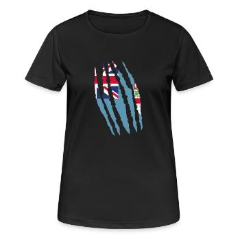 Claw Klaue Risse Herkunft Fidschi png - Frauen T-Shirt atmungsaktiv - Schwarz - Vorne - AI Model Female 172 light (172cm)