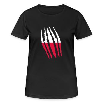 Claw claw cracks origin POLAND polska poland png - Women's Breathable T-Shirt - black - Front - AI Model Female 172 light (172cm)
