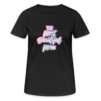 Mother - Mother's Day - Mom - Mommy - Mom - Gift - Women's Breathable T-Shirt - black - Front - AI Model Female 172 light (172cm)