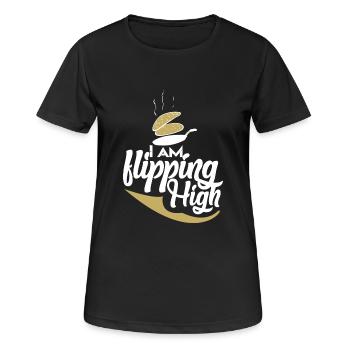Crêpes crêpes crêpes - T-shirt respirant Femme - noir - Devant - AI Model Female 172 light (172cm)