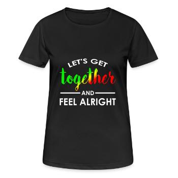 Reggae Musique chill cadeau Reggaeton - T-shirt respirant Femme - noir - Devant - AI Model Female 172 light (172cm)