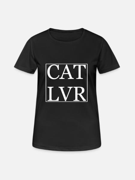 Cat lover - Women's Breathable T-Shirt - black
