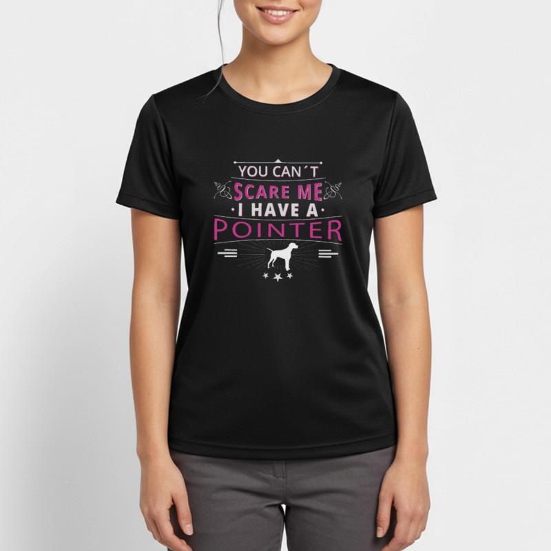 Pointer anglais Pointer peur T-shirt respirant Femme