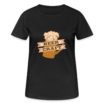 Beer Craft - Handmade Beer - Women's Breathable T-Shirt - black - Front - AI Model Female 172 light (172cm)