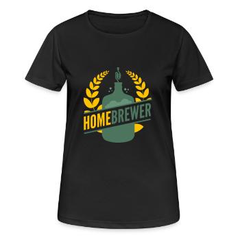 Home brewing - Women's Breathable T-Shirt - black - Front - AI Model Female 172 light (172cm)