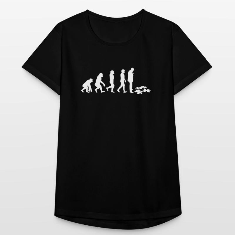 Jigsaw Puzzle - Puzzlen - Evolution Frauen T-Shirt atmungsaktiv