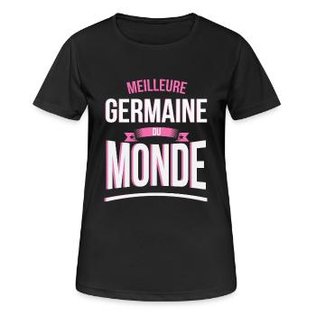 Meilleure Germaine du monde femme - T-shirt respirant Femme - noir - Devant - AI Model Female 172 light (172cm)