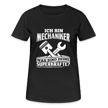 Lustiges Mechaniker Shirt Ich Bin Mechaniker - Frauen T-Shirt atmungsaktiv - Schwarz - Vorne - AI Model Female 172 light (172cm)