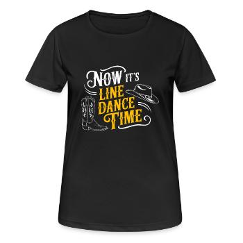 Line Dance Time Line Dancing Dancing - Women's Breathable T-Shirt - black - Front - AI Model Female 172 light (172cm)