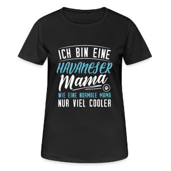 Havaneser Mama - Frauen T-Shirt atmungsaktiv - Schwarz - Vorne - AI Model Female 172 light (172cm)