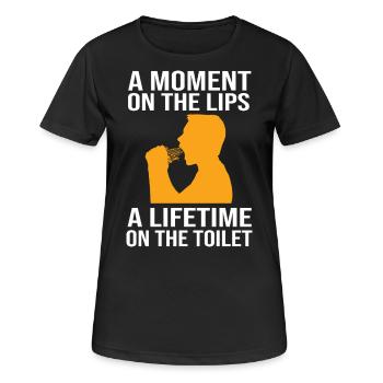 Glutenfrei - Frauen T-Shirt atmungsaktiv - Schwarz - Vorne - AI Model Female 172 light (172cm)