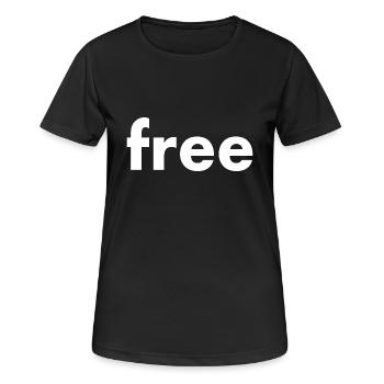 Free - Women's Breathable T-Shirt - black - Front - AI Model Female 172 light (172cm)