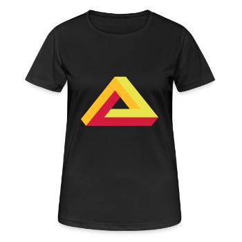 Triangle - Women's Breathable T-Shirt - black - Front - AI Model Female 172 light (172cm)