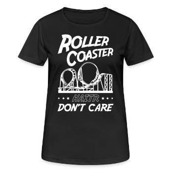 Roller Coaster Hair Dont Care - Women's Breathable T-Shirt - black - Front - AI Model Female 172 light (172cm)