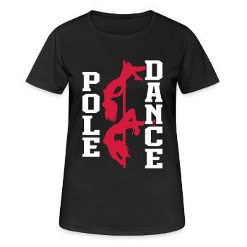 Pole Dance - T-shirt respirant Femme - noir - Devant - AI Model Female 172 light (172cm)