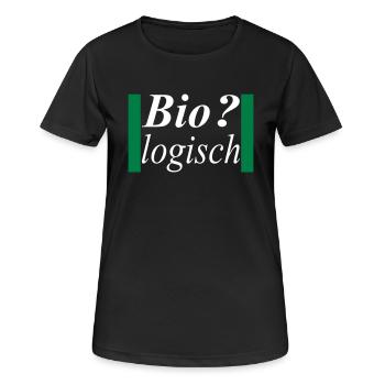 biologisch / Alles Bio - Frauen T-Shirt atmungsaktiv - Schwarz - Vorne - AI Model Female 172 light (172cm)