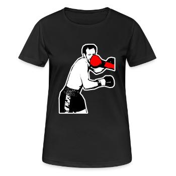 Boxer direct hit - Women's Breathable T-Shirt - black - Front - AI Model Female 172 light (172cm)
