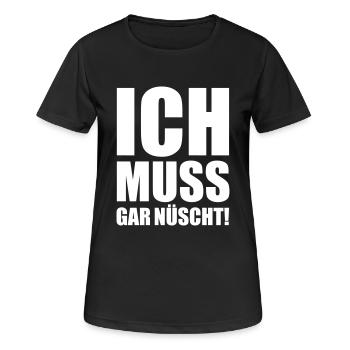 I do not have anything - Women's Breathable T-Shirt - black - Front - AI Model Female 172 light (172cm)