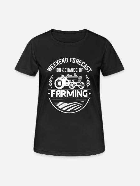 Funny Farming - Women's Breathable T-Shirt - black