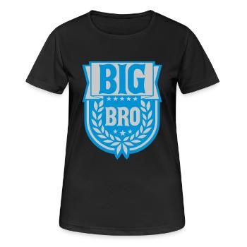 Bannière Big Bro Logo - T-shirt respirant Femme - noir - Devant - AI Model Female 172 light (172cm)