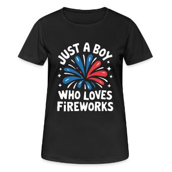 Pyrotechnics Fireworks Pyrotechnics - Women's Breathable T-Shirt - black - Front - AI Model Female 172 light (172cm)