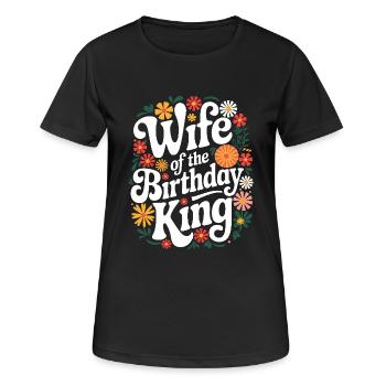 Frau Ehefrau Partnerin Familie Verheiratet - Frauen T-Shirt atmungsaktiv - Schwarz - Vorne - AI Model Female 172 light (172cm)