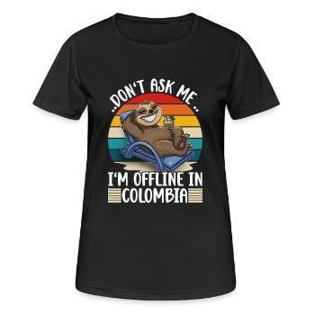 Vacances Colombie - T-shirt respirant Femme - noir - Devant - AI Model Female 172 light (172cm)