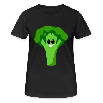broccoli brokkoli veggie gemuese vegetables11 - Frauen T-Shirt atmungsaktiv - Schwarz - Vorne - AI Model Female 172 light (172cm)