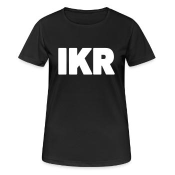 IKR | Text Slang - Women's Breathable T-Shirt - black - Front - AI Model Female 172 light (172cm)