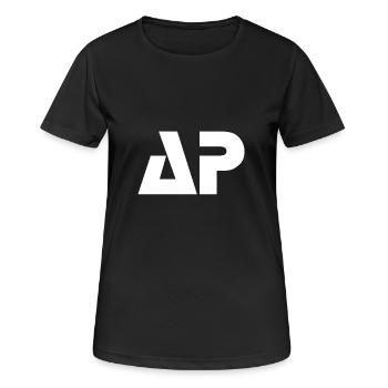 AP White - Women's Breathable T-Shirt - black - Front - AI Model Female 172 light (172cm)