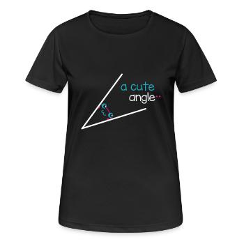 Professeur T-shirt Angle mignon - T-shirt respirant Femme - noir - Devant - AI Model Female 172 light (172cm)