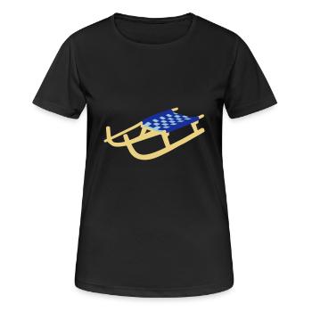 Sledge, Sled - Women's Breathable T-Shirt - black - Front - AI Model Female 172 light (172cm)