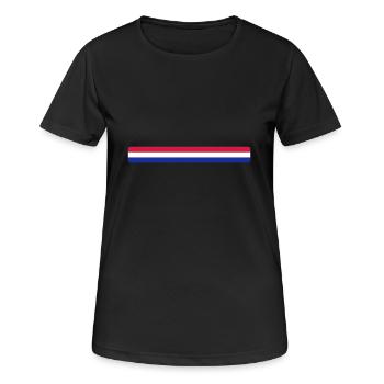 Pays-Bas - Women's Breathable T-Shirt - black - Front - AI Model Female 172 light (172cm)