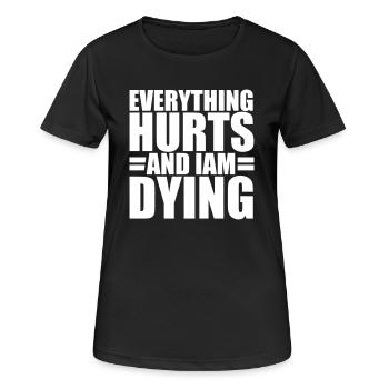 Sport Dying - T-shirt respirant Femme - noir - Devant - AI Model Female 172 light (172cm)