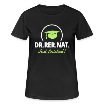 Doctor - Just finished! - Women's Breathable T-Shirt - black - Front - AI Model Female 172 light (172cm)
