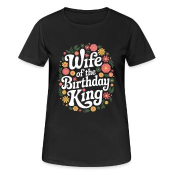 Frau Ehefrau Partnerin Familie Verheiratet - Frauen T-Shirt atmungsaktiv - Schwarz - Vorne - AI Model Female 172 light (172cm)