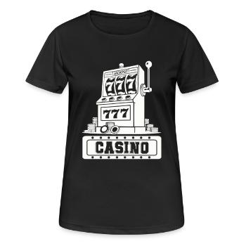jackpot automat casino - Frauen T-Shirt atmungsaktiv - Schwarz - Vorne - AI Model Female 172 light (172cm)