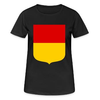 Souabe - T-shirt respirant Femme - noir - Devant - AI Model Female 172 light (172cm)