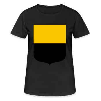 Saxe-Anhalt - T-shirt respirant Femme - noir - Devant - AI Model Female 172 light (172cm)