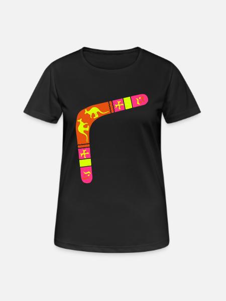 boomerang kangourou bumerang1 - T-shirt respirant Femme - noir