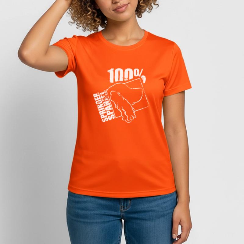 SPRINGER SPANIEL 100 Frauen T-Shirt atmungsaktiv