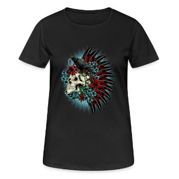 vie - T-shirt respirant Femme - noir - Devant - AI Model Female 172 light (172cm)